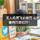 无人机黑飞必被罚 山东首例罚单已开！