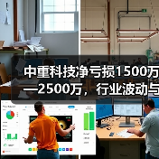 中重科技净亏损1500万—2500万，行