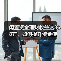 闲置资金理财收益达36.8万,如何提升资金使用效率?(图2) 闲置资金理财收益达36.8万,如何提升资金使用效率?(图2)
