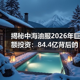 揭秘中海油服2026年巨额投资：84.4亿背后的布局逻辑(图4)