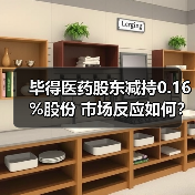 毕得医药股东减持0.16%股份 市场反应如何？(图2)
