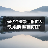 光伏企业净亏损扩大，亏损加剧原因何在？