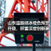 山东道路结冰橙色预警升级，积雪深度创新高