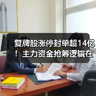 复牌股涨停封单超14亿!主力资金抢筹逻辑在哪?(图2) 复牌股涨停封单超14亿!主力资金抢筹逻辑在哪?(图2)