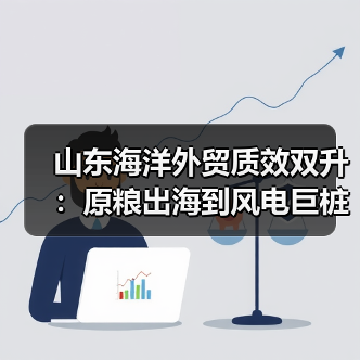山东海洋外贸质效双升：原粮出海到风电巨桩