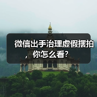 微信出手治理虚假摆拍,你怎么看?(图2) 微信出手治理虚假摆拍,你怎么看?(图2)