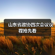 山东省政协四次会议议程抢先看(图1) 山东省政协四次会议议程抢先看(图1)
