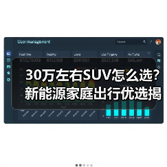 30万左右SUV怎么选?新能源家庭出行优选揭晓(图3) 30万左右SUV怎么选?新能源家庭出行优选揭晓(图3)