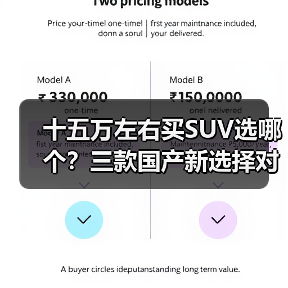 十五万左右买SUV选哪个？三款国产新选择对比解析(图2)