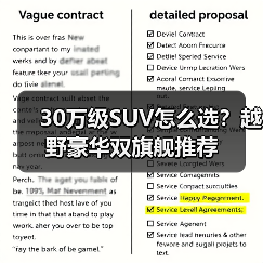 30万级SUV怎么选？越野豪华双旗舰推荐(图4)