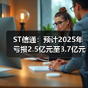 ST信通：预计2025年亏损2.5亿元至3.7亿元