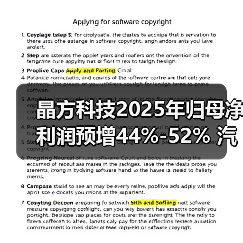 晶方科技2025年归母净利润预增44%-52% 汽车智能化成增长主动力(图1) 晶方科技2025年归母净利润预增44%-52% 汽车智能化成增长主动力(图1)