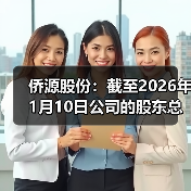 侨源股份：截至2026年1月10日公司的股东总数是7272户(图1)