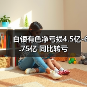 白银有色净亏损4.5亿-6.75亿 同比转亏 - 玄熵新龙谷信息港