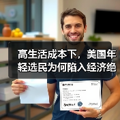 高生活成本下,美国年轻选民为何陷入经济绝望?(图2) 高生活成本下,美国年轻选民为何陷入经济绝望?(图1)