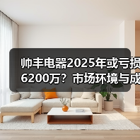 帅丰电器2025年或亏损6200万?市场环境与成本压力成主因(图1) 帅丰电器2025年或亏损6200万?市场环境与成本压力成主因(图1)