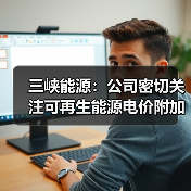 三峡能源：公司密切关注可再生能源电价附加拨付进展