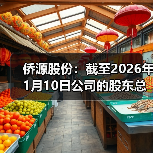 侨源股份：截至2026年1月10日公司的股东总数是7272户(图2)