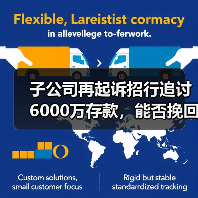 子公司再起诉招行追讨6000万存款,能否挽回损失?(图3) 子公司再起诉招行追讨6000万存款,能否挽回损失?(图3)