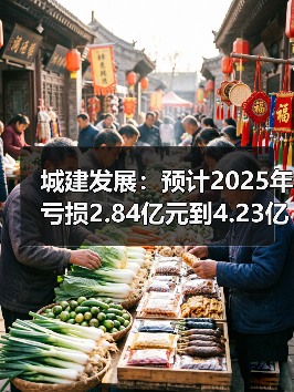 城建发展:预计2025年亏损2.84亿元到4.23亿元(图1) 城建发展:预计2025年亏损2.84亿元到4.23亿元(图1)