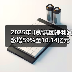 2025年中新集团净利润激增59%至10.14亿元，主因资本市场回暖