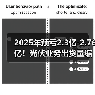 2025年预亏2.3亿-2.76亿!光伏业务出货量缩减影响几何?(图1) 2025年预亏2.3亿-2.76亿!光伏业务出货量缩减影响几何?(图1)