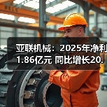 亚联机械:2025年净利1.86亿元 同比增长20.17%(图4) 亚联机械:2025年净利1.86亿元 同比增长20.17%(图3)