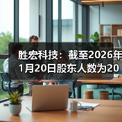 胜宏科技：截至2026年1月20日股东人数为203050户(图2)