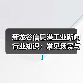 新龙谷信息港工业新闻行业知识:常见场景与选择要点(图4) 新龙谷信息港工业新闻行业知识:常见场景与选择要点(图4)