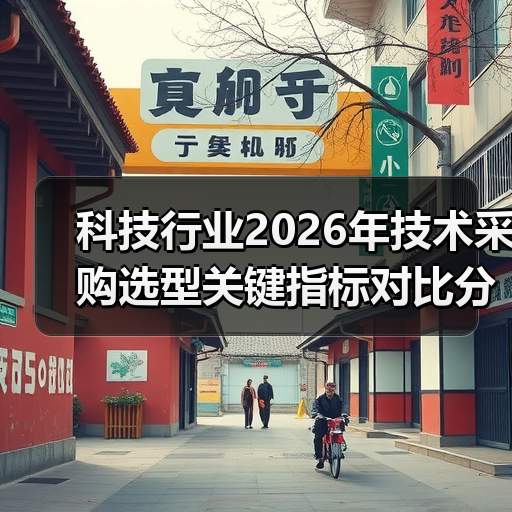 科技行业2026年技术采购选型关键指标对